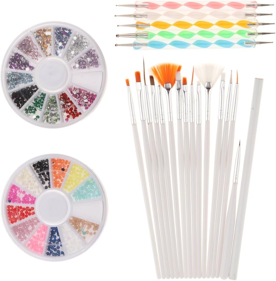 ネイルアートブラシ ネイルアート 買収 ドットペン ラインストーン ネイル ビーズホイール 絵画ドットペン