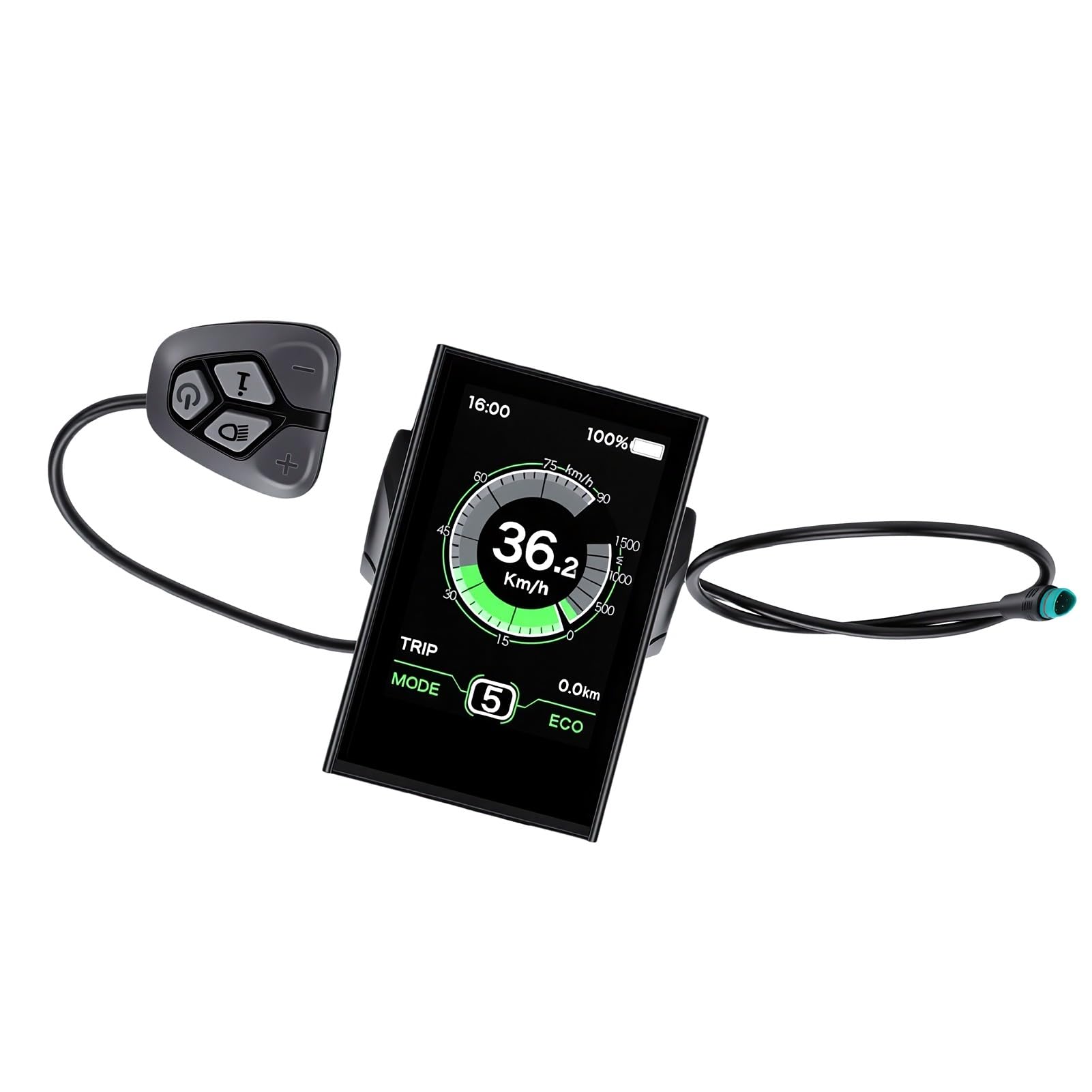 Cryfokt Pantalla LCD para Bicicleta Eléctrica, Monitor de Visualización