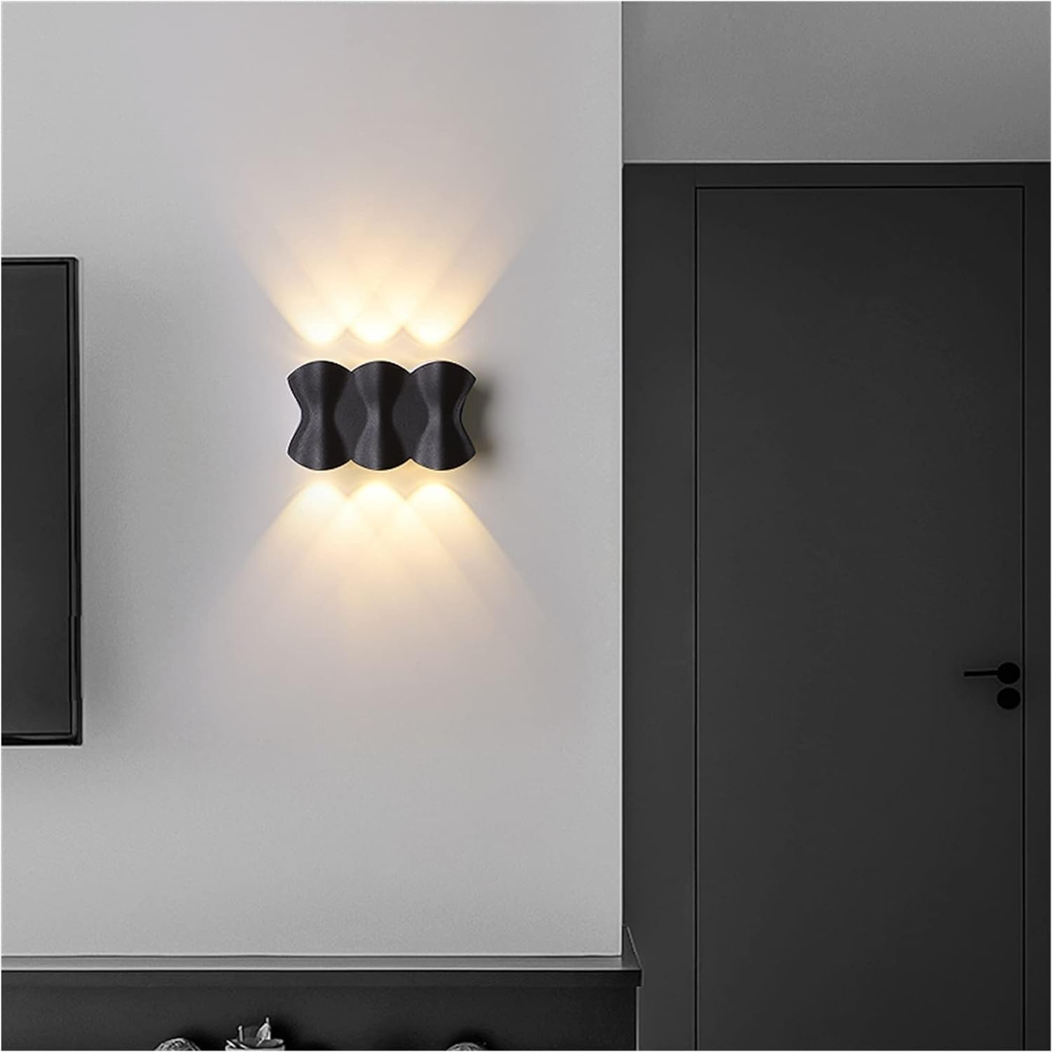 XJBTBA Waterproof Courtyard Double Wall Washing Lamp Outdoor - Corridor Staircase Exterior Door,Pendant Ceiling