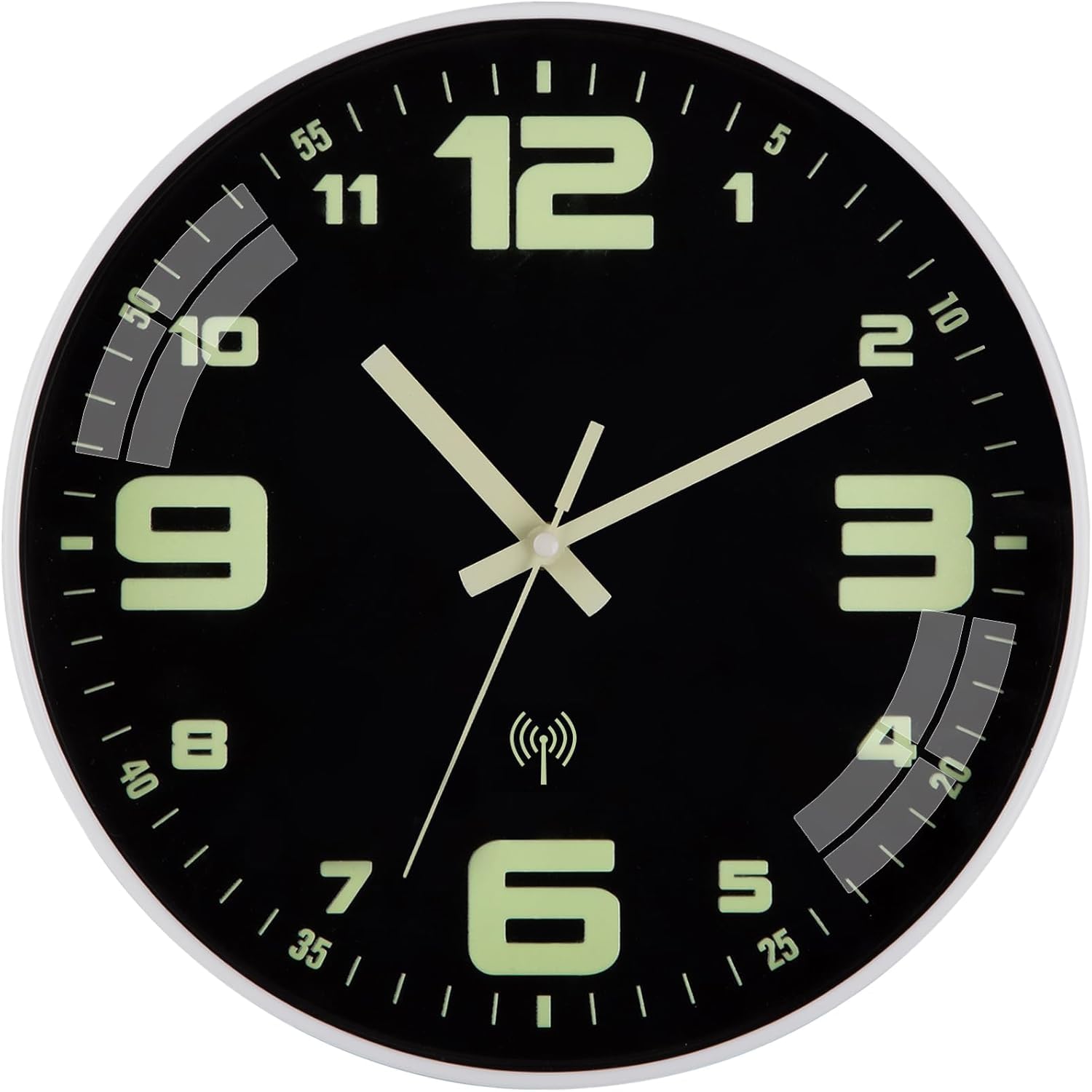 Horloge Murale Lumineuse Sans Bruit De Tic-tac Silencieuse - 30 Cm Quartz Moderne Grande Horloge Murale A Piles Facile A Lire Pour 98952256