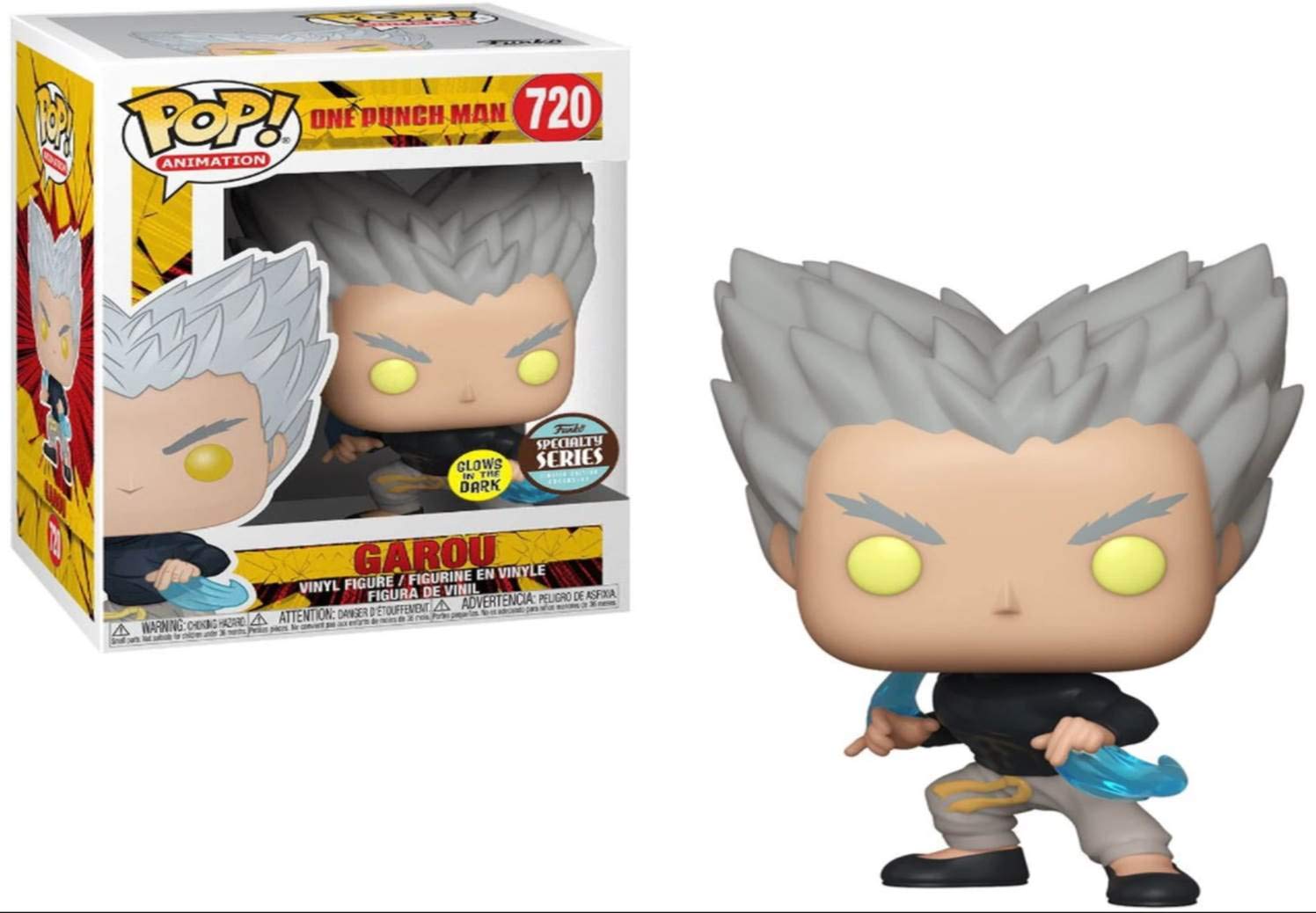 Funko Pop! Animation: One Punch Man- Garou Flowing Water (TRL)(GITD) Specialty Series Limited Edition Exclusive