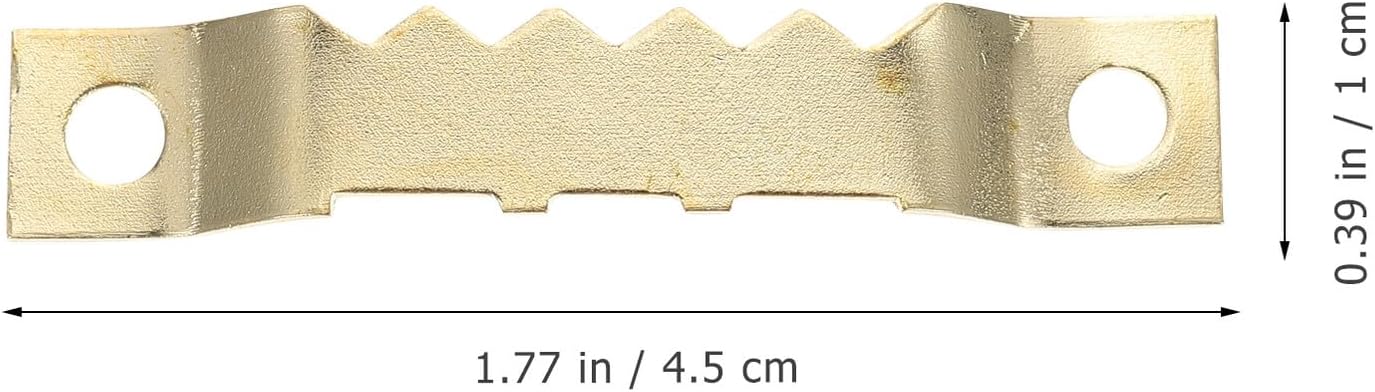 1000pcs Gold Metal Sawtooth Picture Hooks Double-Sided Serrated Wall Hanging Hooks for Art Gallery and Painting Frames