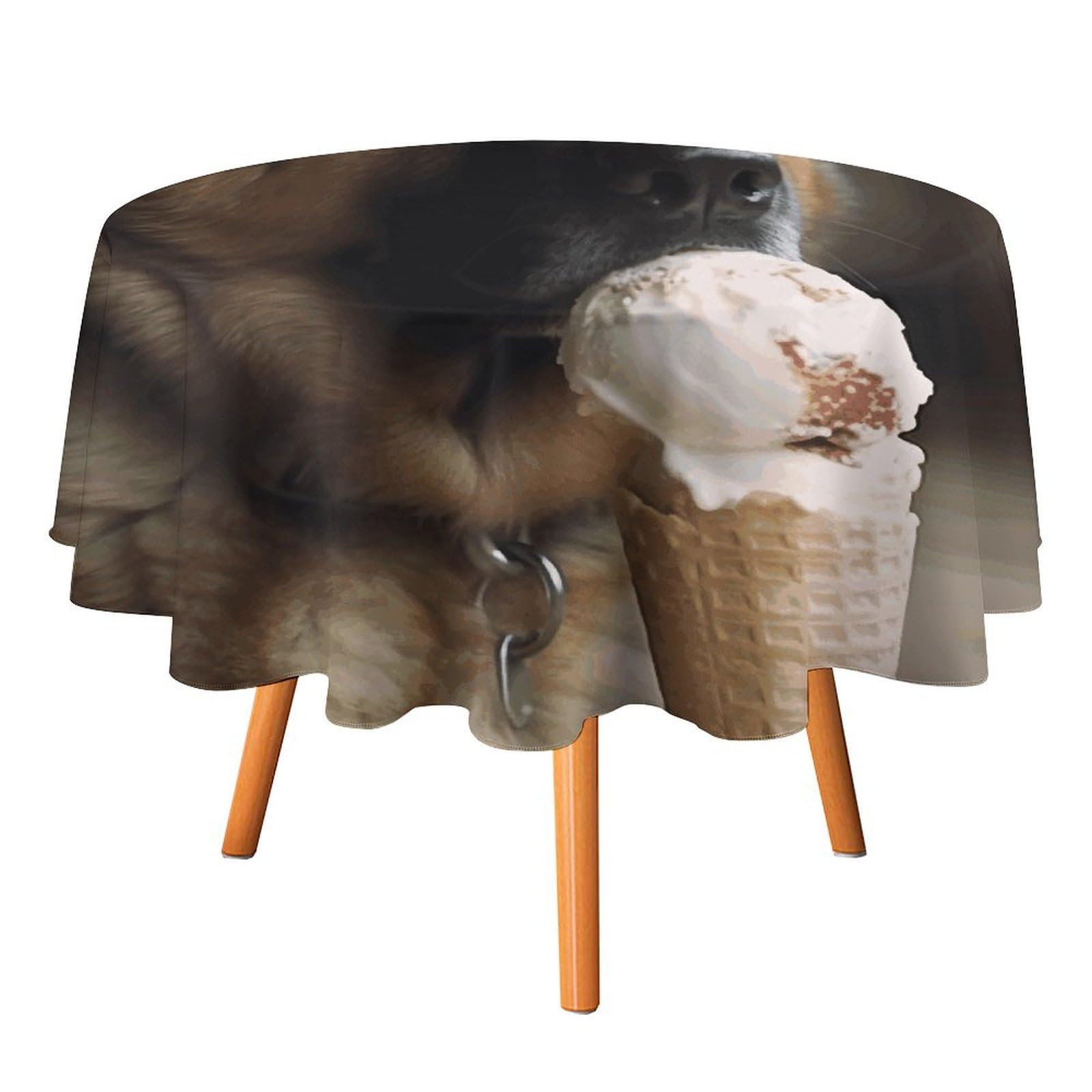 Nappe ronde de 152,4 cm imperméable pour stopper les taches sur la table