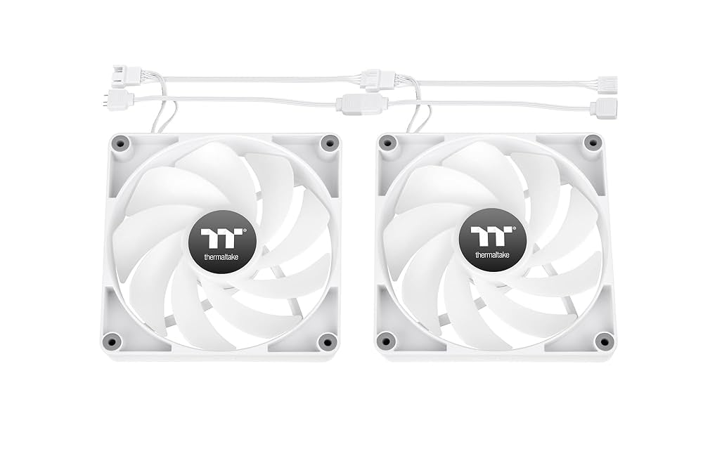 Amazon | Thermaltake CT120 Reverse ARGB Sync 2枚セット White