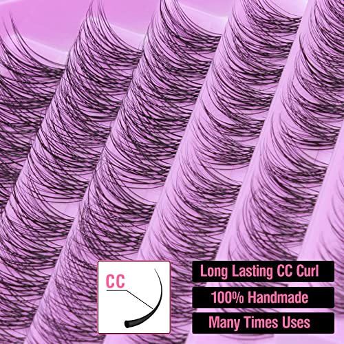 Lash Clusters Kit Mixed Lengths Diy Eyelash Extensions 108Pcs Wispy Natural Looking False Lashes With Lash Bond And Seal Glue Individual Cluster Lashes Pack #TOP2