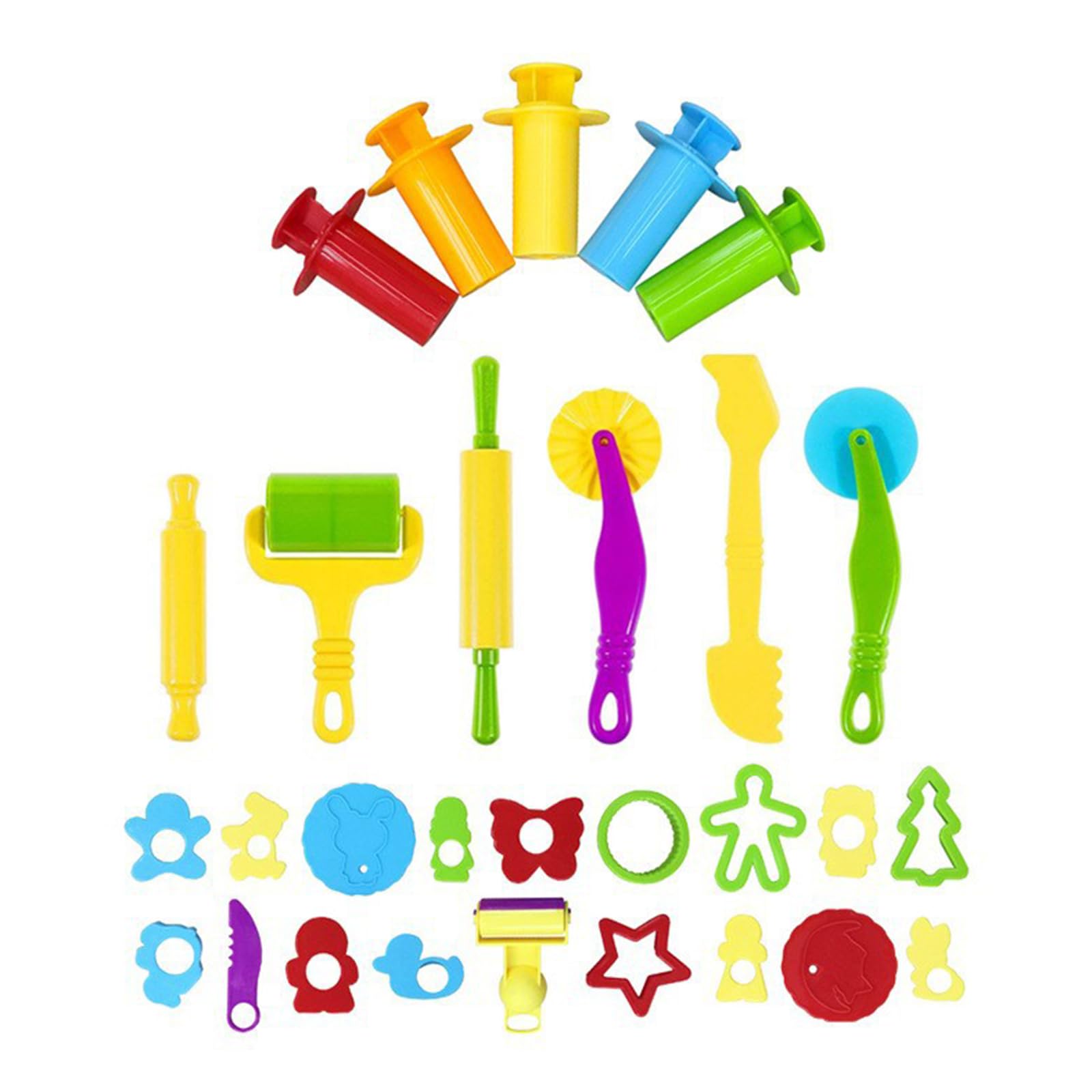 Creative Clay Stamps Mold for Craft Activity with Animal Themes Portable Easy Stamps Toy
