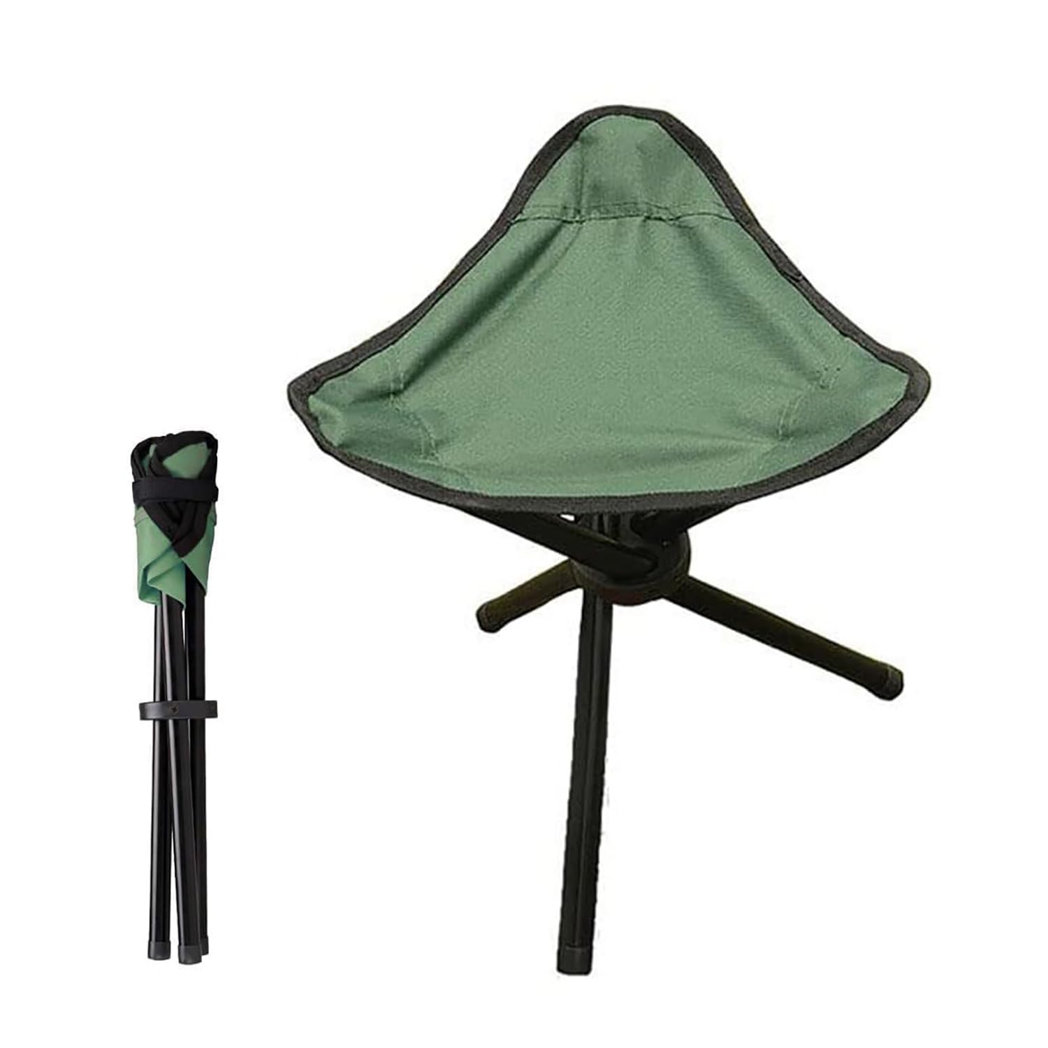 Homestic Portable Stool for Travelling|Foldable Outdoor Sitting Chair|Tripod 3 Leg Chair for Camping, Picnic, Hiking|Green| (B0CVQLRQQC) Amazon Price History, Amazon Price Tracker