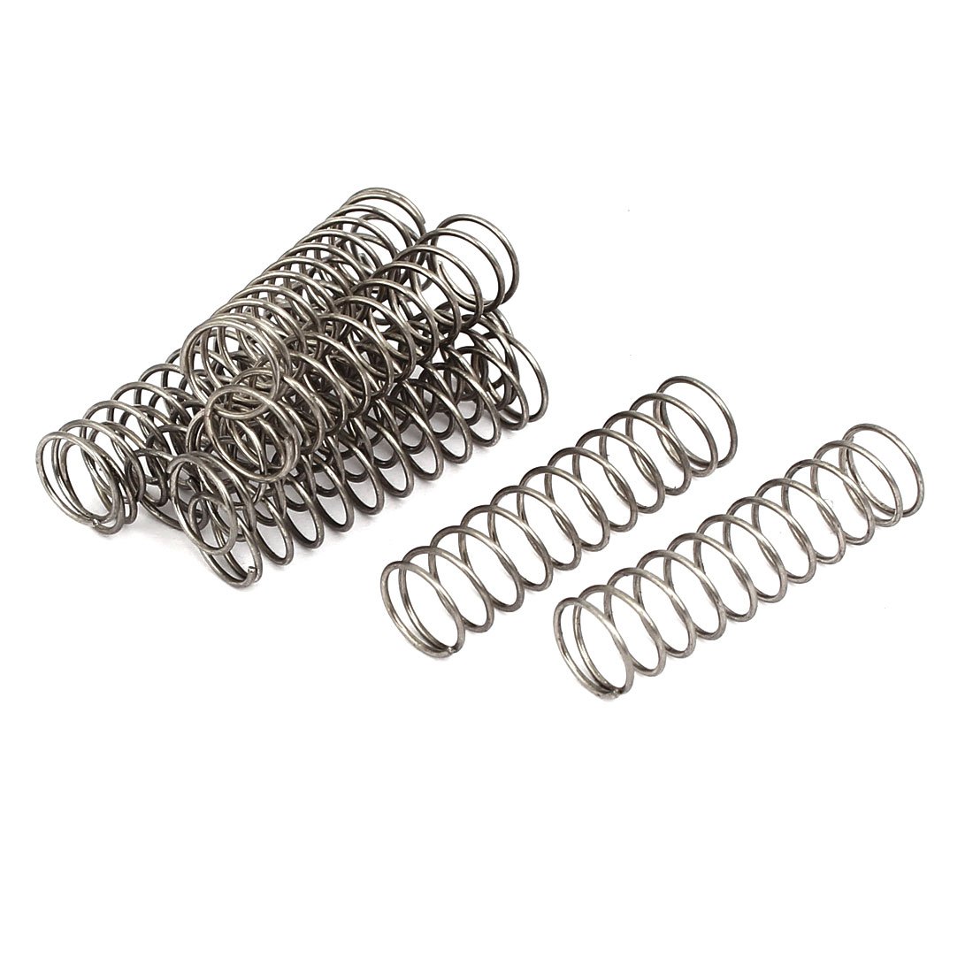 Aexit 0.6mmx8mmx30mm 304 Stainless Steel Compression Springs Silver Tone 10pcs (f6f377dd4e60091067e50cbbf5c0d2a2)