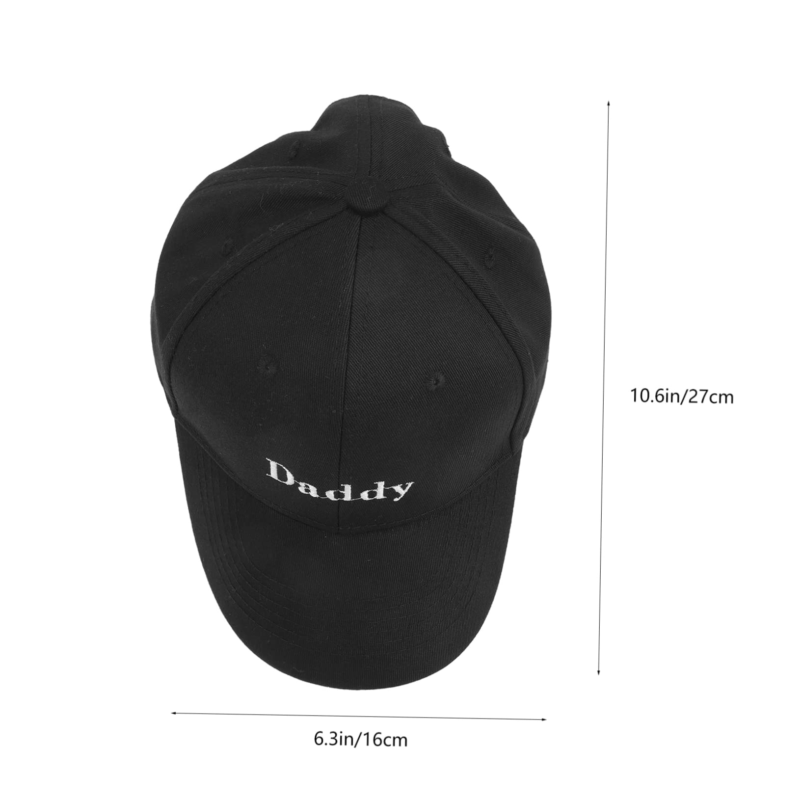 FOMIYES 4 Pezzi Cappello da papà per Donna Capo Nero Cappello per Il Tempo Libero Vuoto Baseball Berretto da Spiaggia Estivo Parasole da Sole Black Tessuto