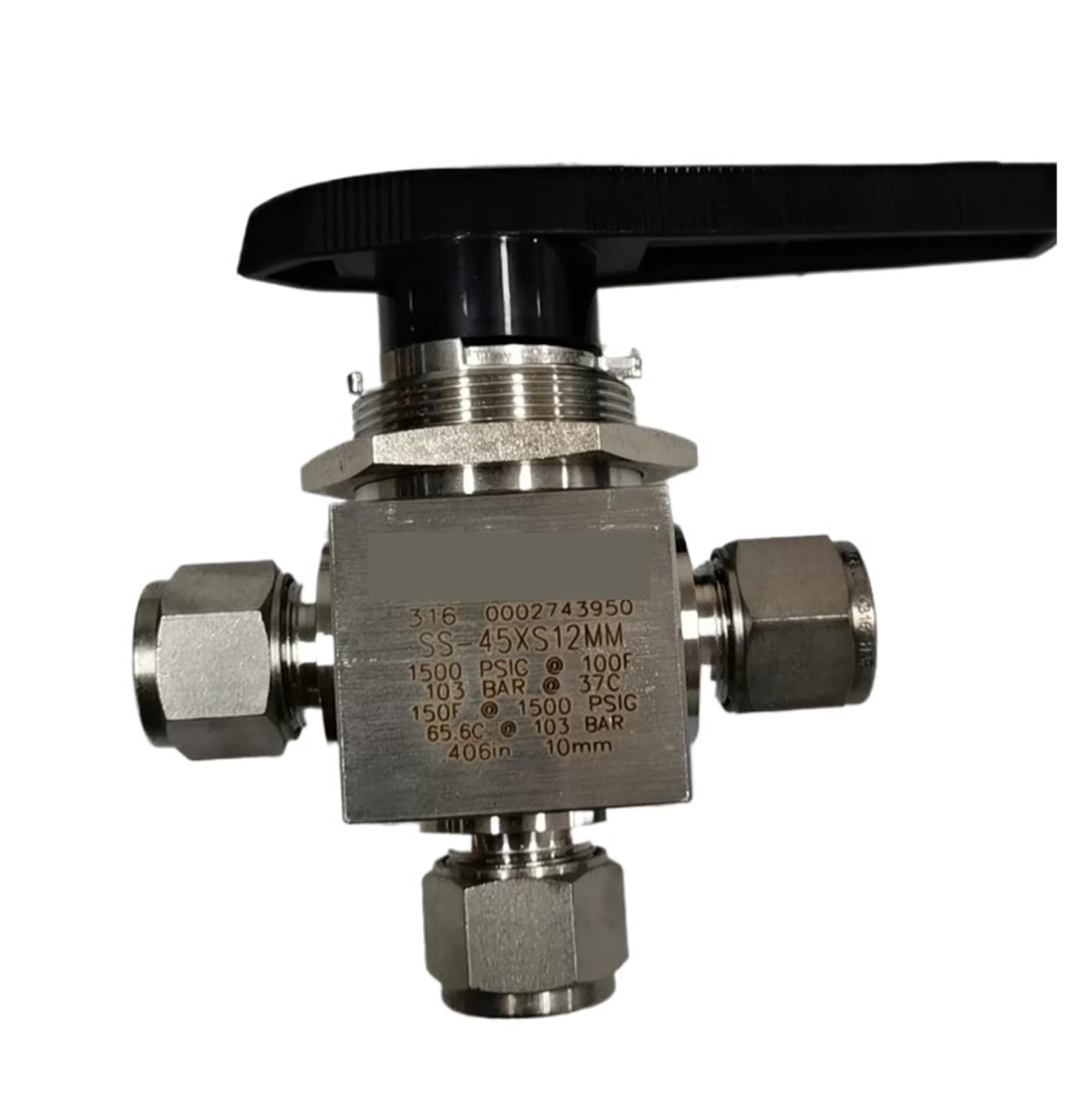Hqdrcy One Color 3-Way Ball Valve Ss-45Xs12mm 12Mm For Automated Machining Equipment