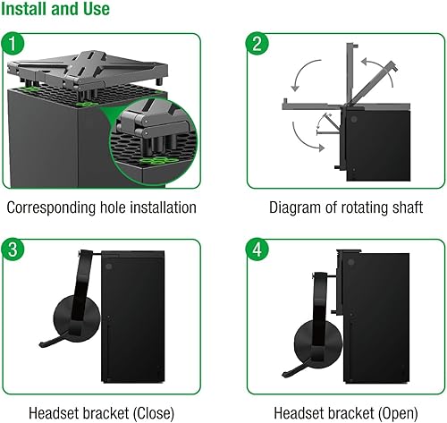 Miniatura 6 de Benazcap Funda compatible con Xbox Series X, funda superior de filtro de polvo y accesorios de filtro a prueba de polvo para Xbox Series X