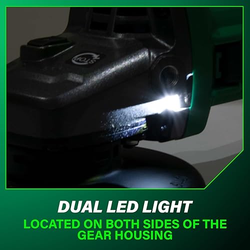 Miniatura 9 de Metabo HPT Interruptor deslizante de velocidad variable sin escobillas de 36V MultiVolt™ de 4-1/2 pulgadas, amoladora angular de potencia,