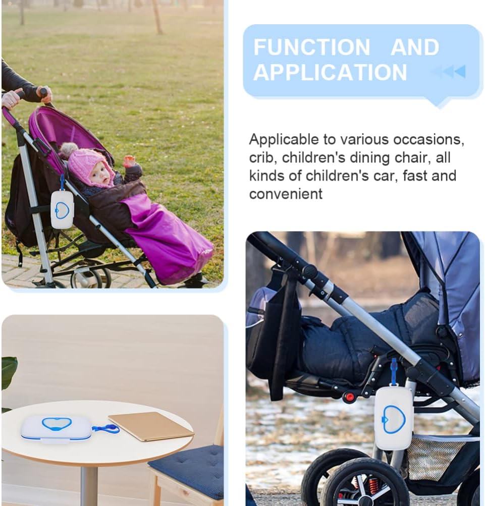 YIMINGYANG 2PCS Wet Wipe Container Portable Baby Wipe Dispenser Outdoor Refillable Wet Wipes Holder Diaper Wipe Case Storage Box for Travel Home Car Use (Color : SkyBlue) : Baby