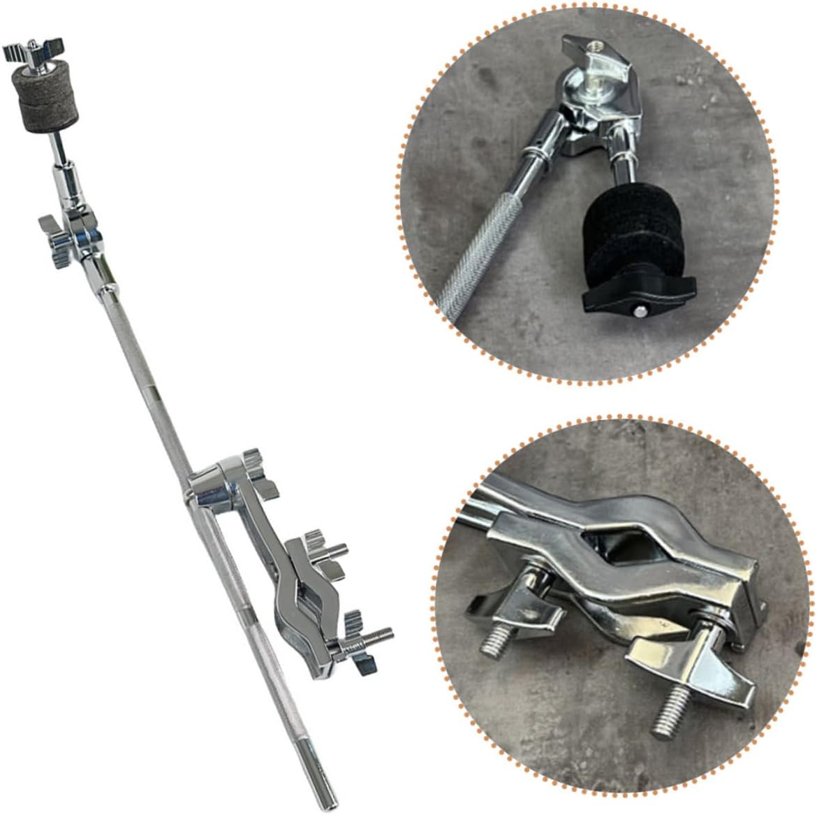 Cymbal Stand Boom Arm Cymbal Mount Holder Flexible Design for Percussion Setups