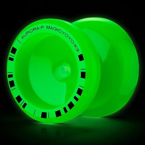 MAGICYOYO K3 Aurora-P - Yoyó profesional que brilla en la oscuridad para niños y adultos  Yoyó sensible y sin respuesta para principiantes y