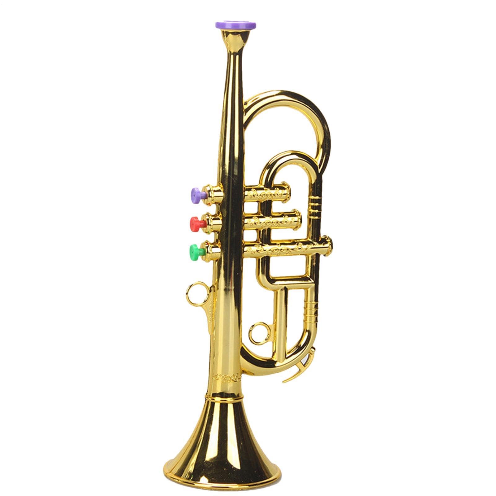 Trompete für Kinder: Mini-Hupe aus Messing, Musikinstrument, Musikinstrument, Lernhilfe für Musik, Eltern-Kind-Spiel, Musik-Kit für Anfänger, Kinder