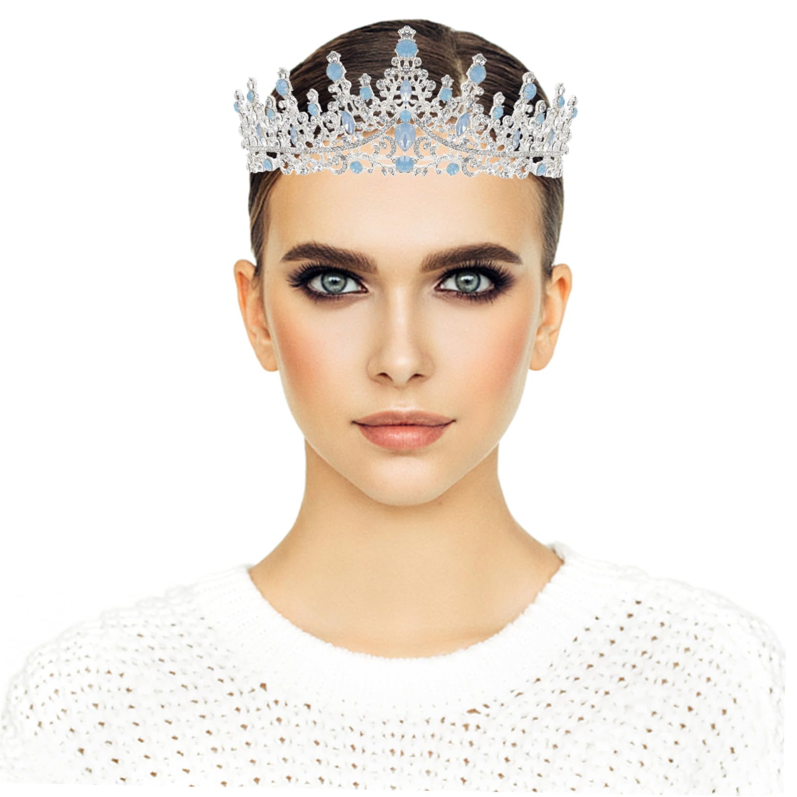 Di Sposa Tiara Nuziale in Stile Barocco Fascia Per Copricapo Per Matrimoni e Feste