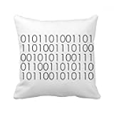 DIYthinker Programmer Binary System World Throw Pillow Sleeping Sofa Cushion Cover