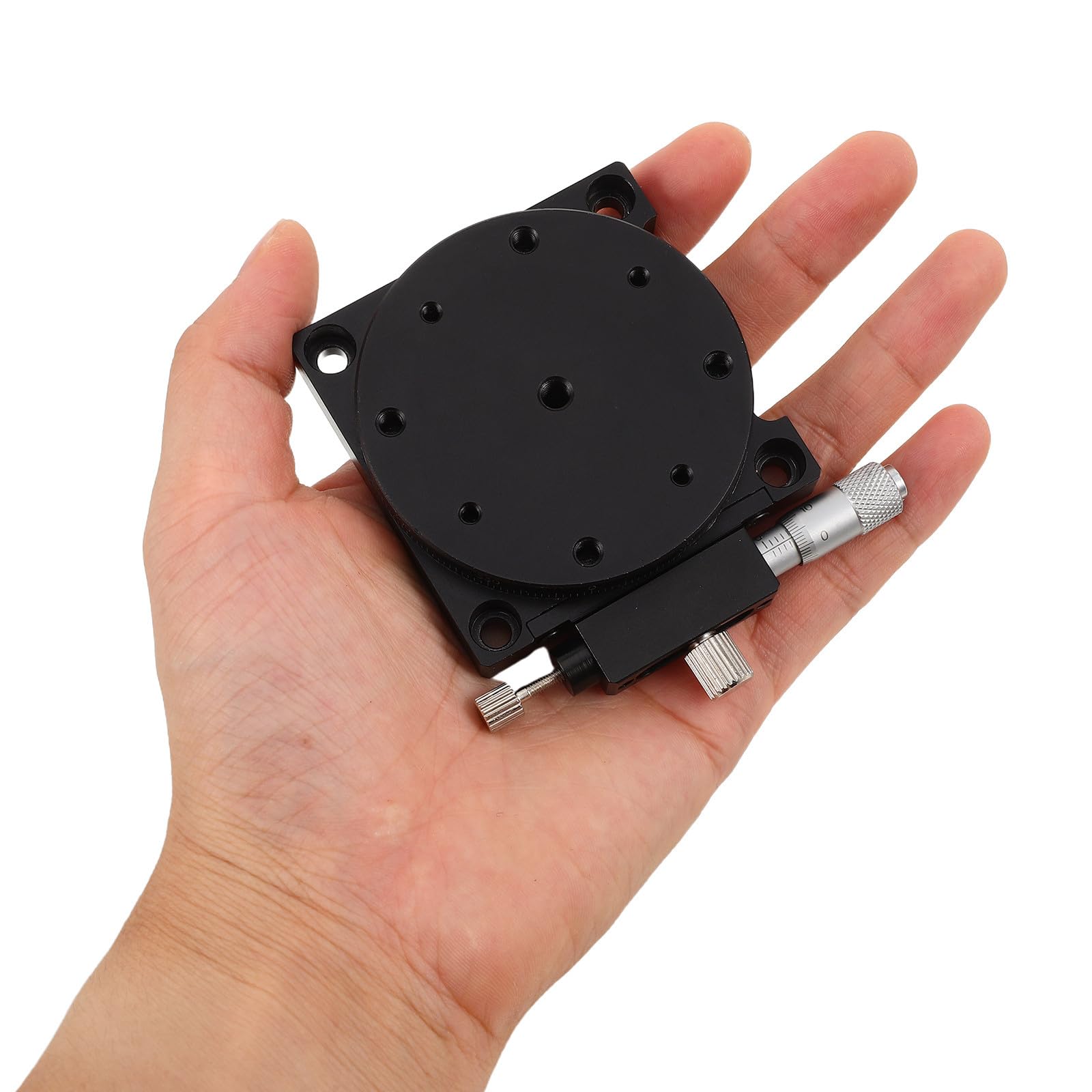 Zerodeko Stolik obrotowy, stół obrotowy mechaniczny 60 mm | Platforma regulacji ręcznej RS60L, podstawa sprzętu optycznego z obrotem o 360° do precyzyjnego dostrajania i pomiaru
