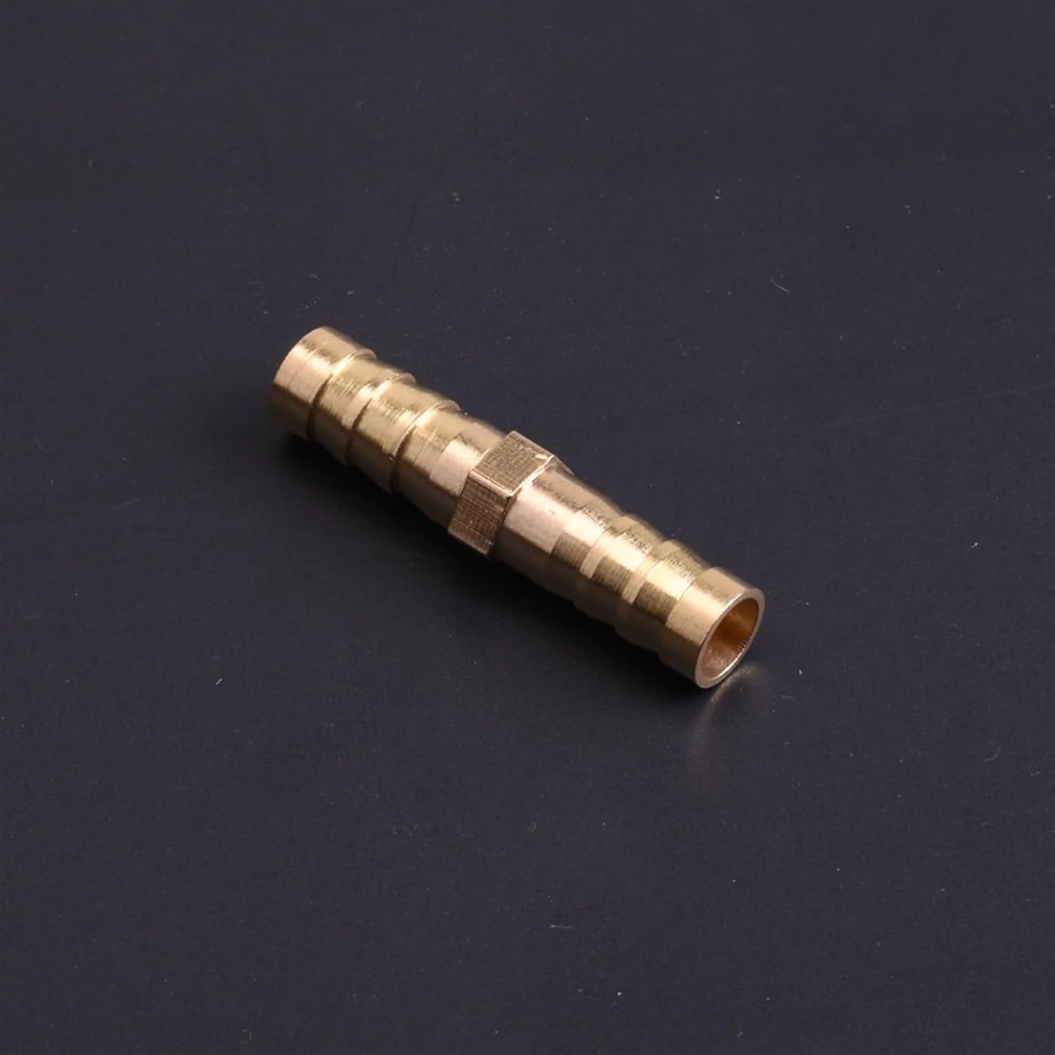 Brass Straight Hose Pipe Fitting Equal Barb 3mm 4mm 5mm 6mm 8mm 10mm 16mm 19mm 25mm Gas Copper Barbed Coupler Connector Adapter(10 Pcs,6mm)