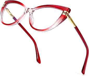 Chicid Cat Eye Blue Light Glasses for Women Fake Eyeglasses Fashion Eyewear