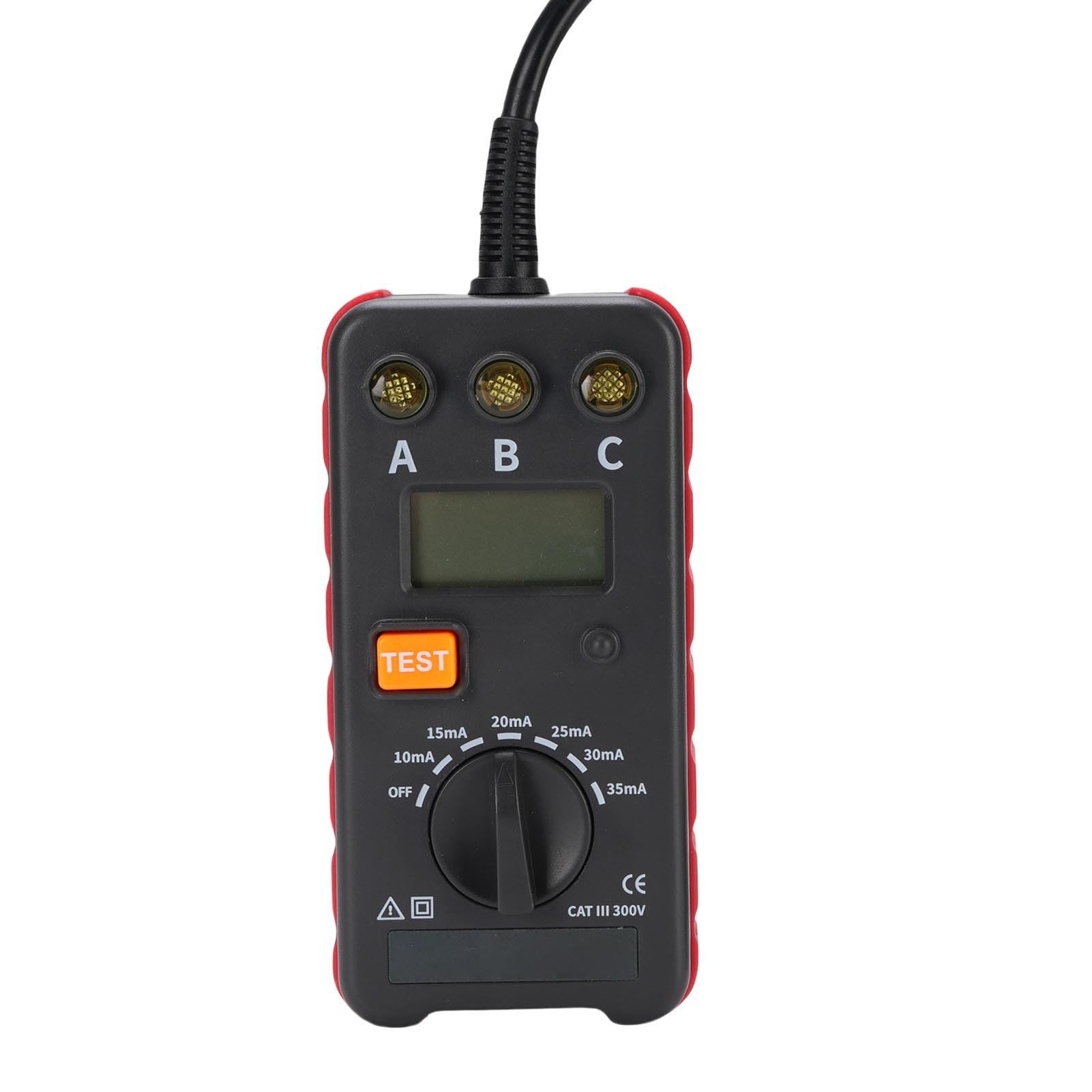 ETCR8610 Tester protezione perdite e misuratore tempo di azione corrente - Strumento di manutenzione elettrica - Rilevamento stato di funzionamento presa a 3 poli - 10 mA - 35 mA