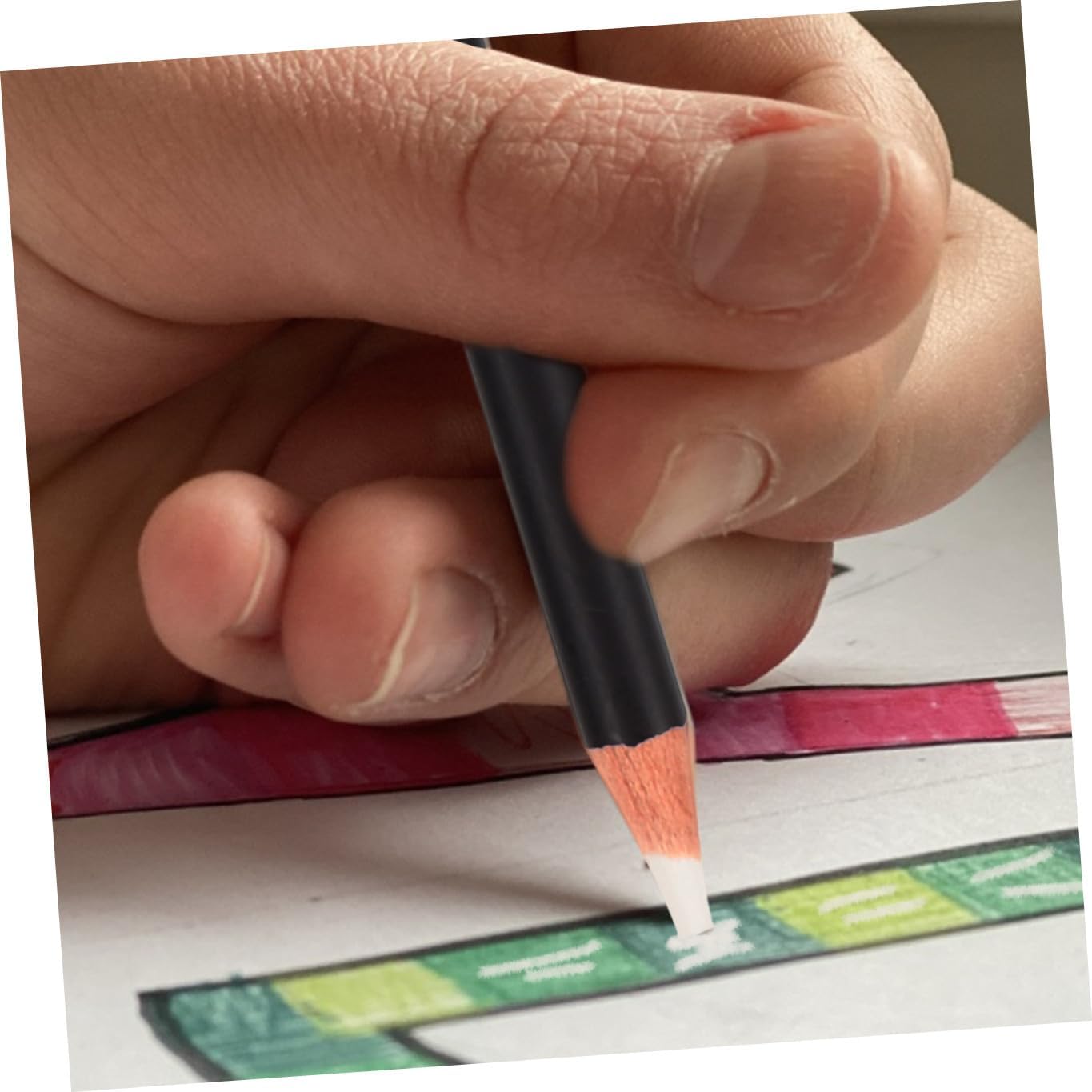 6Pcs Pen-Style Rubber Pencil Erasers with Sharpener for Students Lightweight Detail Eraser Pencils for Art and School Drawing Corrections