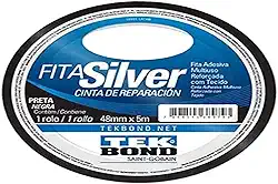 Fita Silver Tekbond preta 48mmx5m