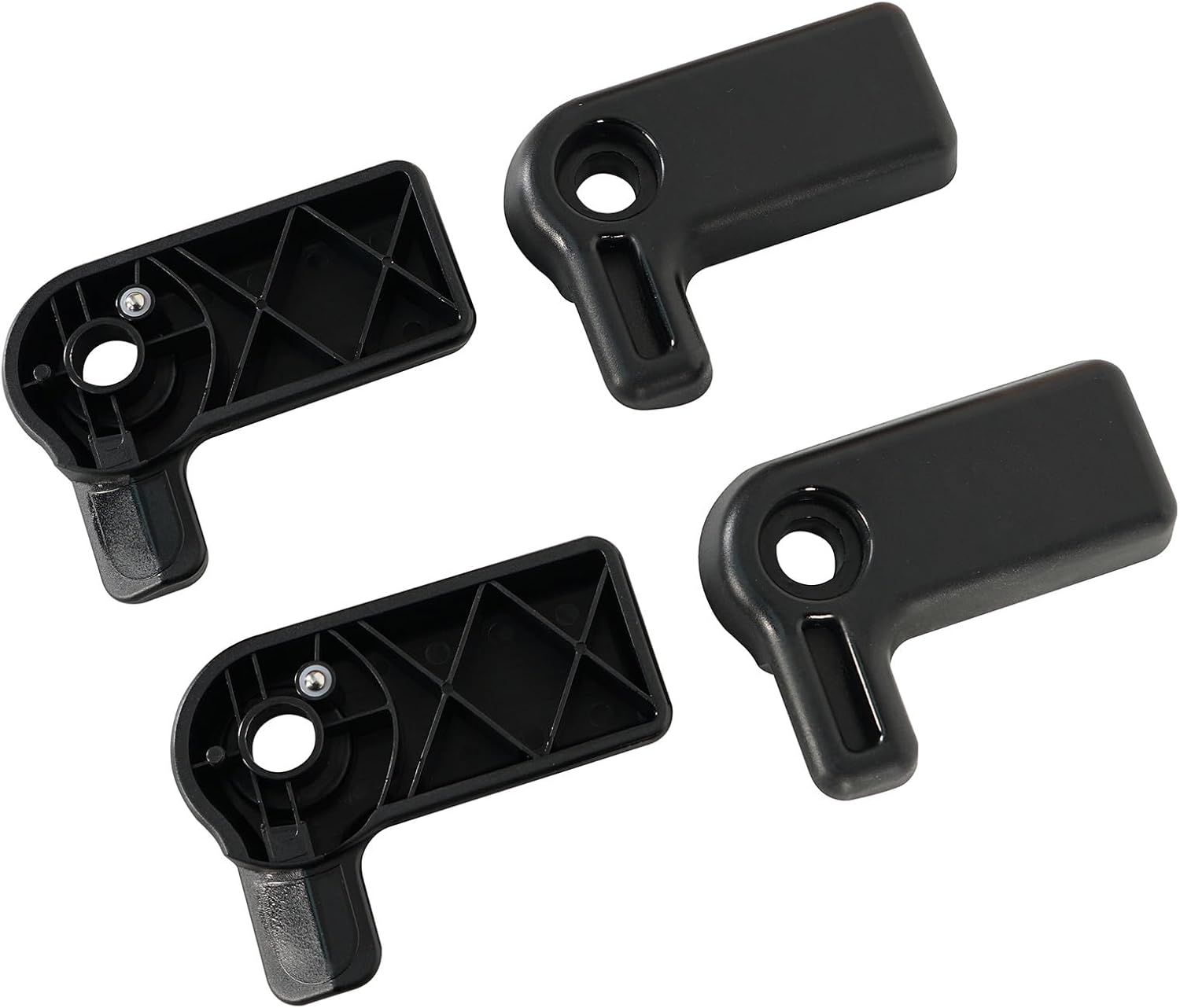 Hooke Road JK Freedom Panel Lever Set Switch Handles for 2007-2018 Jeep Wrangler JK JKU Hardtop, Replacement Accessories Hard Top Lever Latch Locks, 4 PCS
