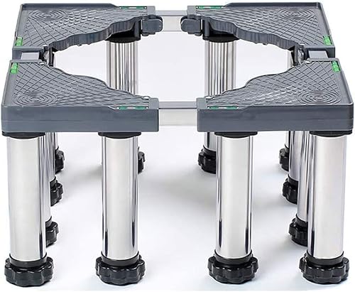 Miniatura 7 de Base de refrigerador a prueba de humedad Soporte para lavavajillas con 4 patas ajustables de altura de 7.9 pulgadas, base de aire acondicionado,