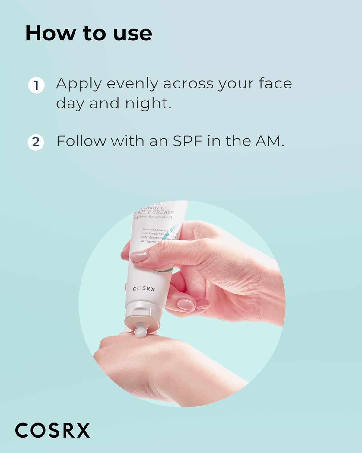 COSRX AHA BHA VITAMIN C Daily Cream 1.69 fl. oz 50 ml, Face Cream, Anti Aging, Plumping Skin, Natural, Fruit, Korean Skin Care - Image 6