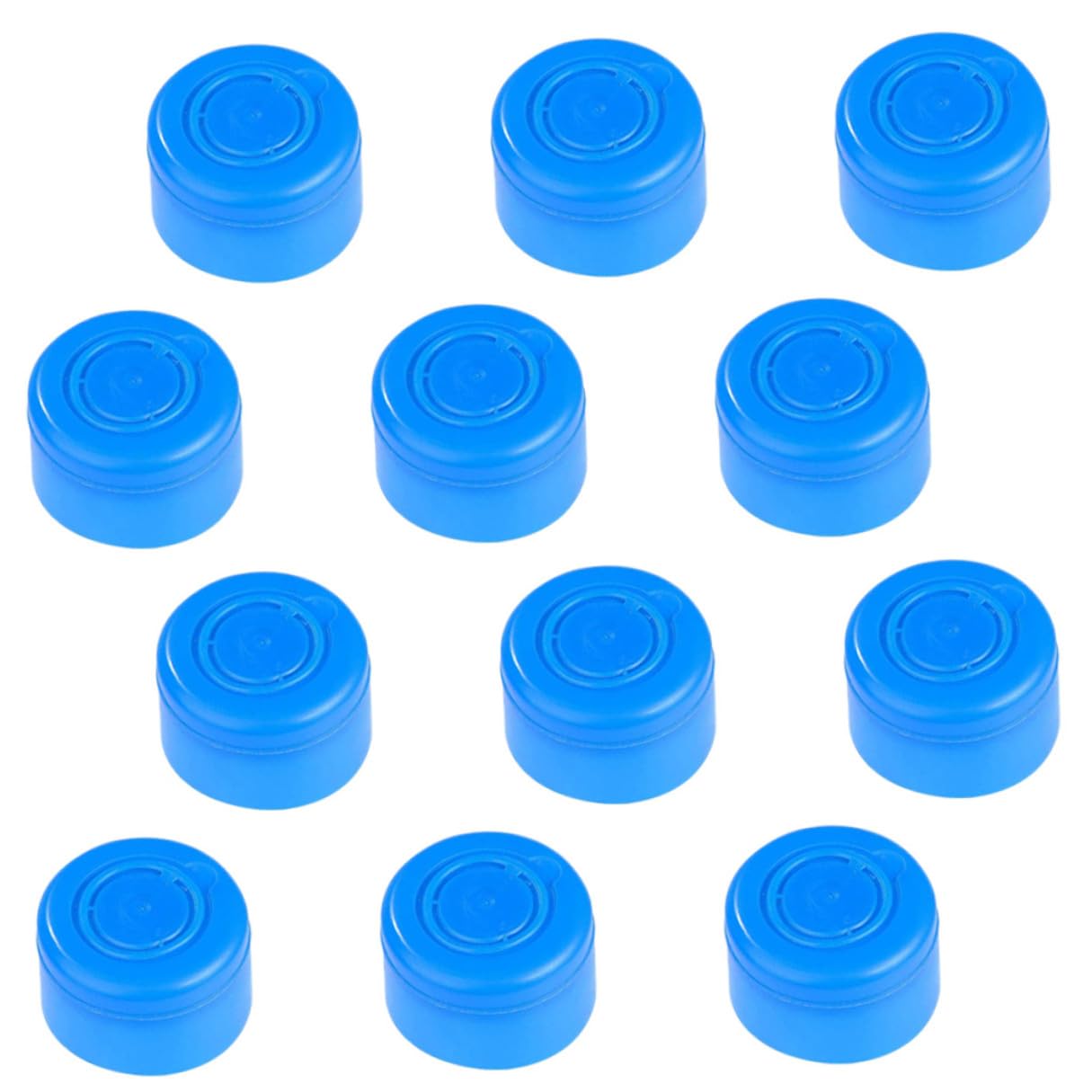Bouchons de bonbonnes d'eau plastique bleu lot de 35 protection étanche carafe anti-déversement