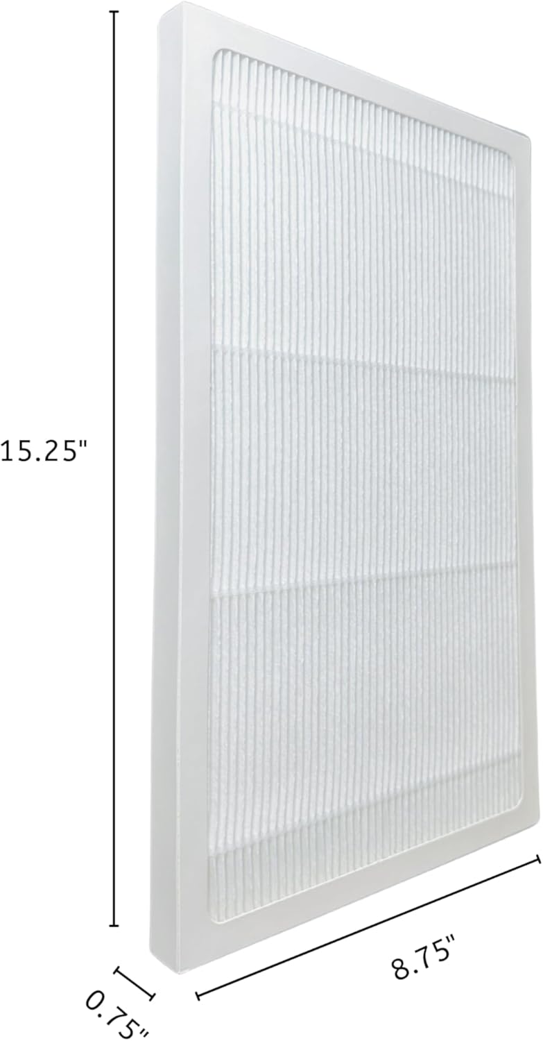 Nispira True HEPA Filter Compatible with 3M Filtrete Ultra Quiet Air Cleaning Purifiers Model FAP02 FAP01-RMS and FAP02-RMS. Compared to Part FAPF02 FAPF024, 2 Packs