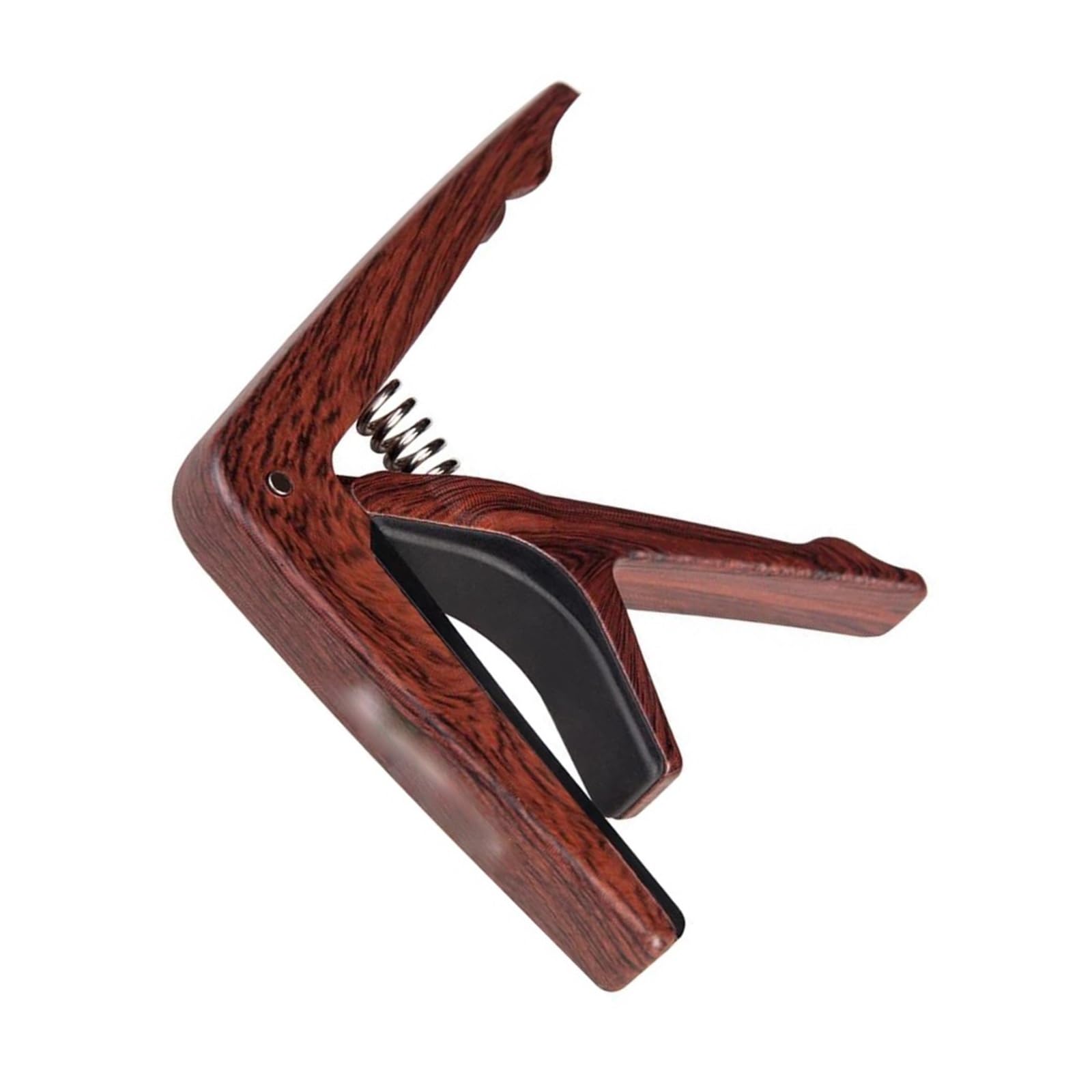 Drewniany Kapodaster Ze Stopu Cynku Do Akcesoriów Gitar Akustycznych Zestaw Budowy Gitary(Wood Grain)