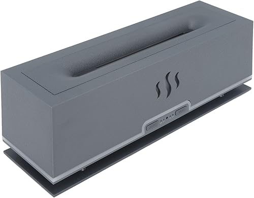 Miniatura 2 de Difusor de aceite esencial, lámpara LED inteligente de llama de 100 a 240 V, difusor de llama de alta frecuencia para oficina (enchufe de EE. UU.)