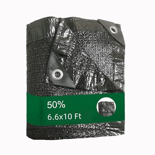 BeGrit 50% 6.6x10ft Shade Cloth with Grommets Garden Sun Mesh Sunblock UV Resistant Net for Garden Cover Flowers,Patio Plants,Chicken Coop,Greenhouse