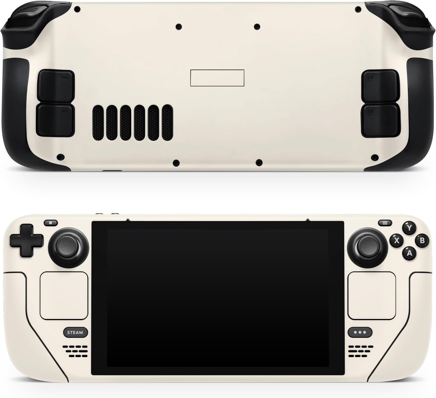 TACKY DESIGN Solid Color Steam Deck Skin for LCD and OLED Models - Premium 3M Vinyl Decal Full Wrap Cover Sticker (Cream)