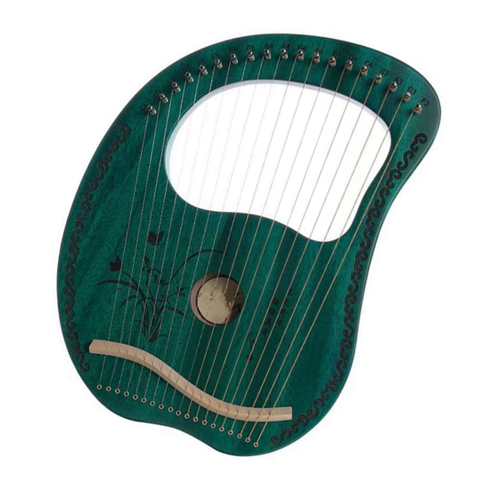Harfa 19-strunowa Harfa Przenośna 19-strunowa Lira Dla Początkujących Instrumentów Smyczkowych