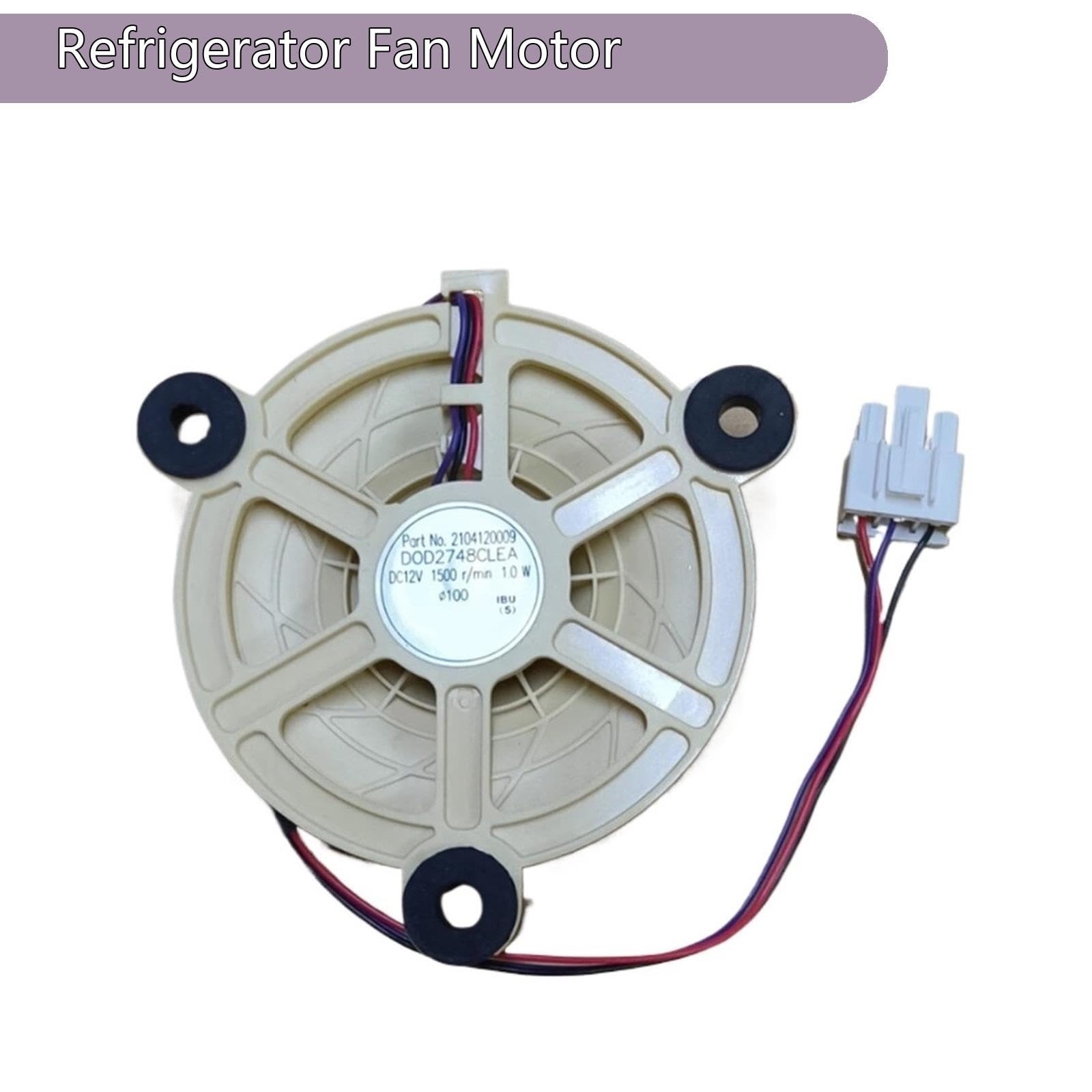 Motor De Ventilador De Refrigerador 2104120009 DOD2748CLEA, Compatible Con TCL, BCD-235T, Refrigeración Por Congelador DC12V 1W