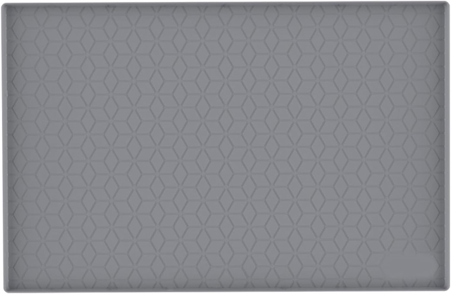 SaiDuoDuo Under Sink Mat for Kitchen Waterproof, Kitchen Cabinet Mat, Silicone Under Sink Liner, Waterproof Shelf Liner with Drain Hole, Bathroom Cabinet Mat 34" x 22"