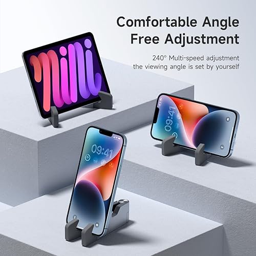 Miniatura 3 de Hagibis Cell Phone Stand for Desk, 4 in 1 Foldable Aluminum Portable Travel Phone Holder with Bottle Opener, Box Opener, Ruler for iPhone 16 15 14