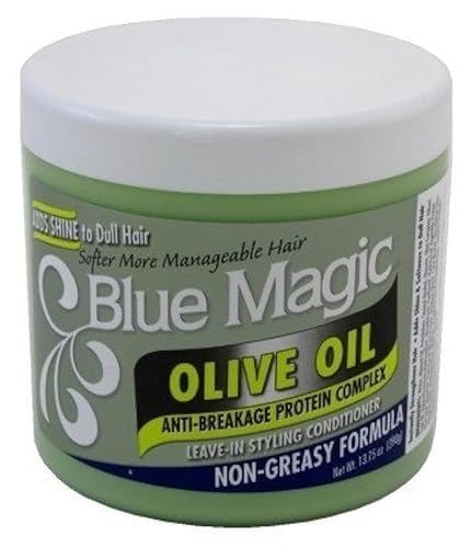 Blue Magic Aceite de Oliva 13.75 oz Tarro (13.7 fl oz) (paquete de 2)