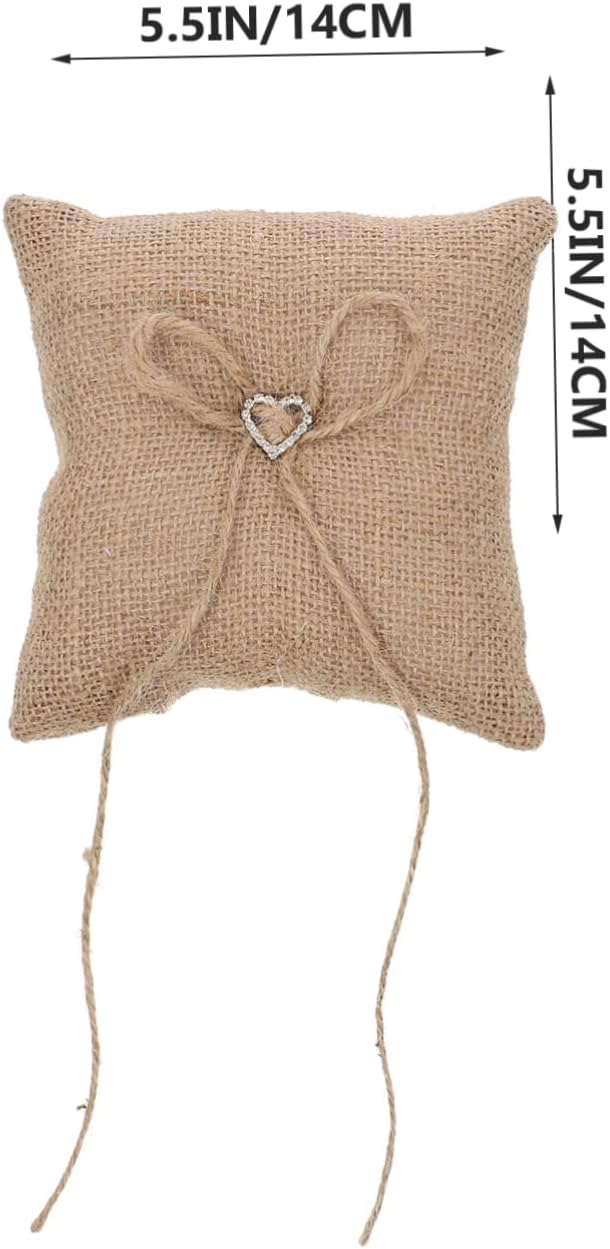 4pcs Romantic Wedding Pillow Delicate Bridal for Ceremony Decor Simple Design for Elegant Wedding Presentation