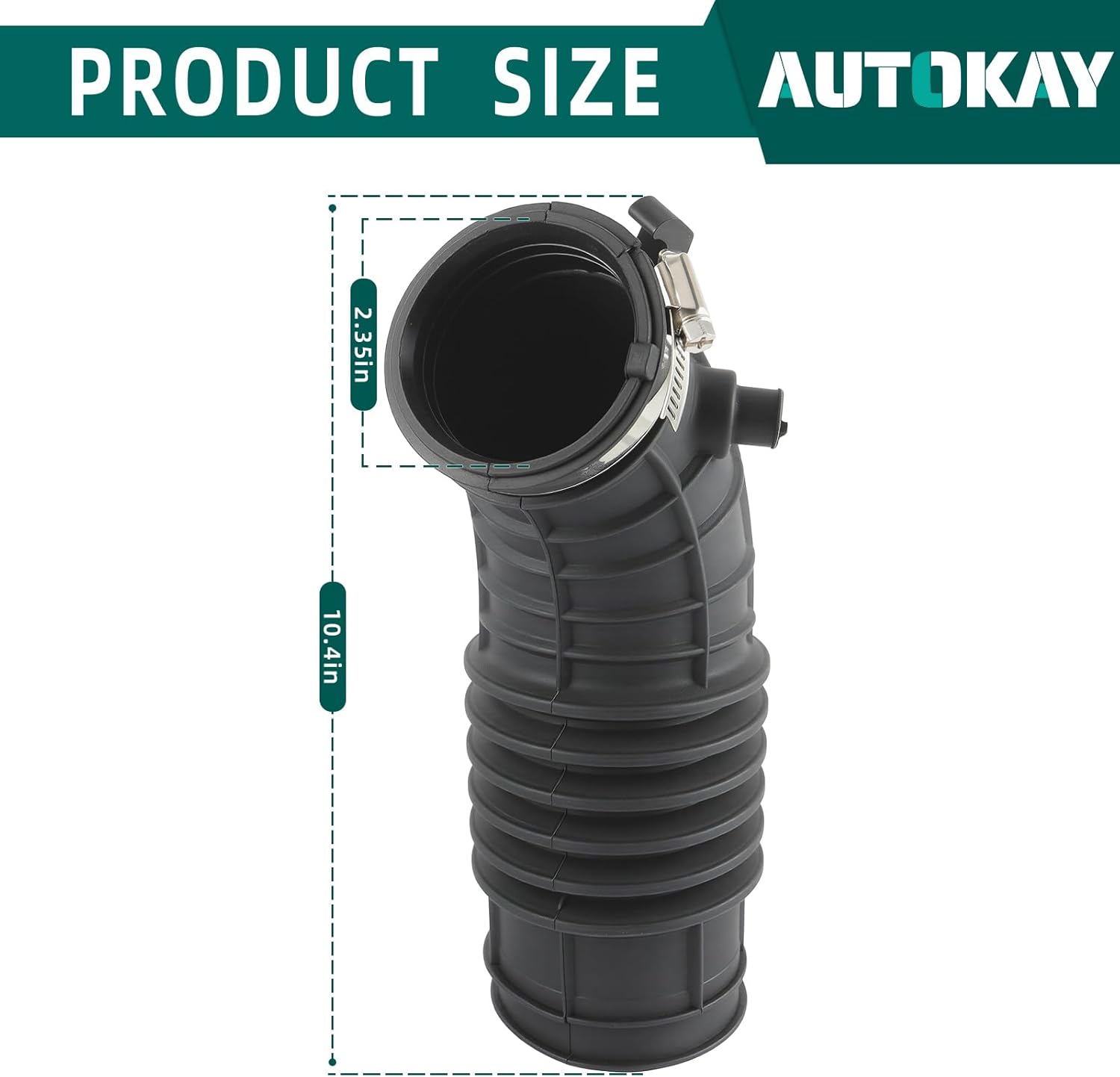 AUTOKAY 17228-5BA-A01 Air Intake Hose Fits for Honda Civic 2.0L L4 2016 2017 2018 2019 2020 2021 2022
