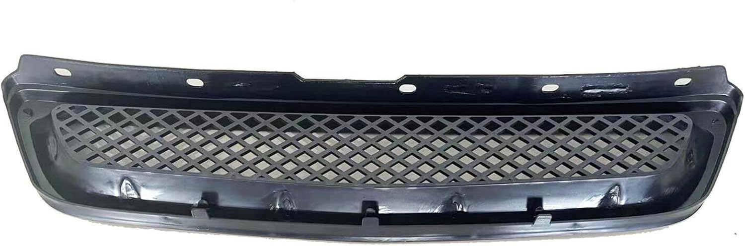 YLT AUTO Front Bumper Upper Grille Cover Guard Black ABS Mesh Air Intake for 1996-1998 Honda Civic EJ/EK Type R