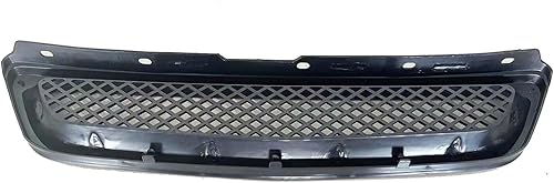 Miniatura 5 de YLT AUTO Protector de rejilla superior para parachoques delantero, malla ABS negra, entrada de aire para Honda Civic EJEK Type R 1996-1998