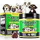 Flea und Zeckenprävention für Hunde Kauen, Zeckenschutz Weiche Tabletten, Natürliche Hund Flea Zeckenkontrollergänzung Orale Pillen,Zeckenschutz, Schädlingsschutz - Peking Ente Aroma (375g,150chews)