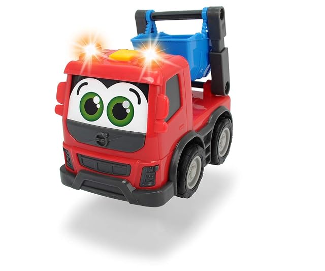 Foto 2 de 6 de Dickie Toys Happy Series-Volvo FMX Vehículos de Construcción para niños a Partir de 1 año, Volquete