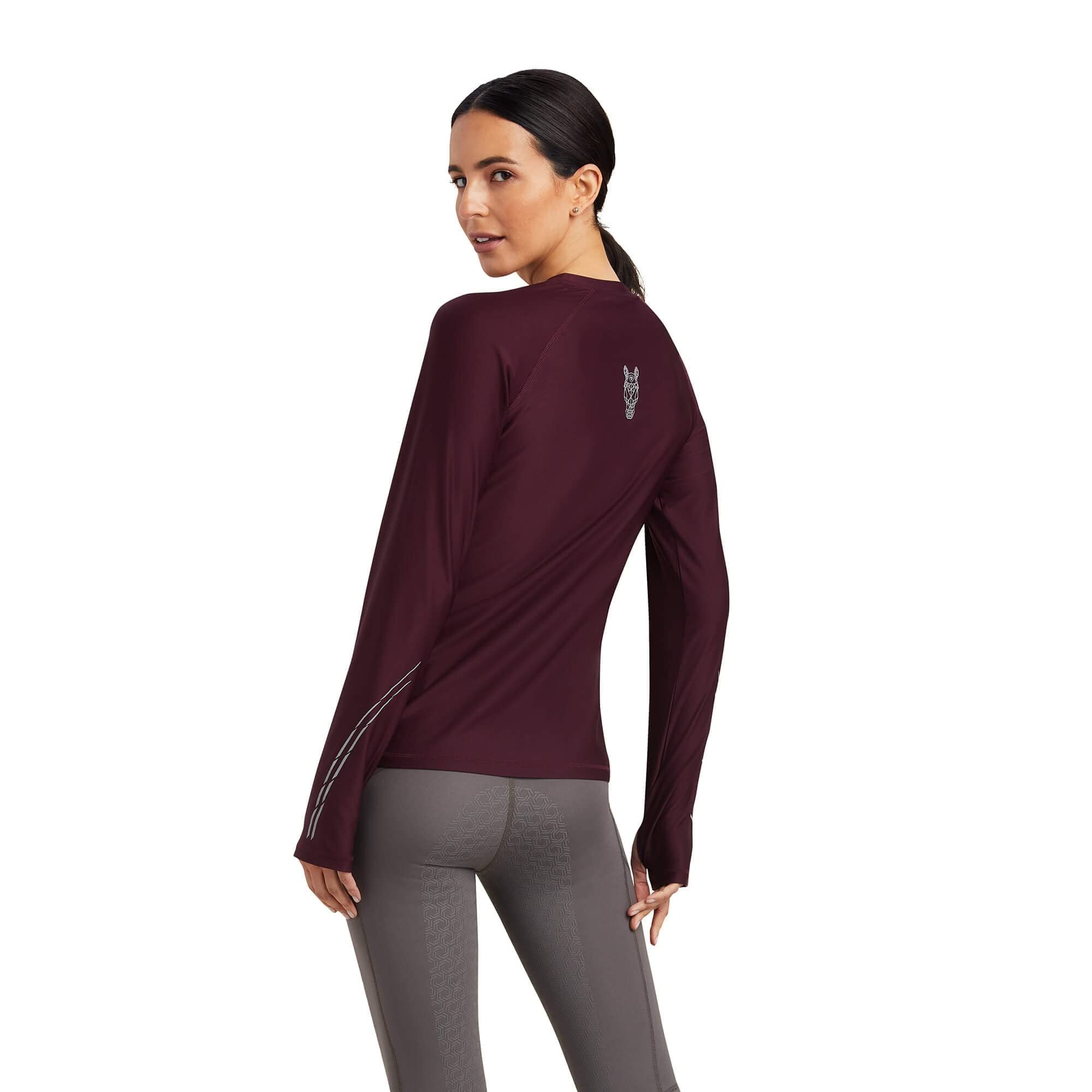 ARIAT Lumina Camiseta de manga larga para mujer - Mulberry