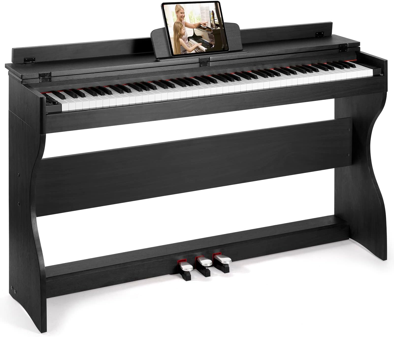 Donner Digital Piano Keyboard Weighted 88 Keys with Piano Stand